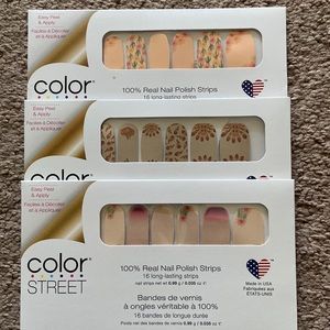 ColorStreet Set of 3 Nail Polish Strips - Fall theme